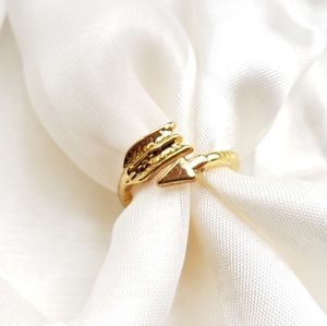 Dainty Goldtone Arrow Ring